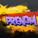 Graff' � la bombe jaune & violet