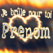 Coeur enflamm� "Je br�le pour toi"