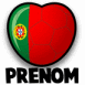 Coeur aux couleurs du Portugal