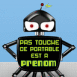 Robot et �cran "Touche pas mon portable!"