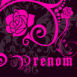Motif rose baroque