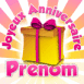 Cadeau "Joyeux anniversaire!" rose