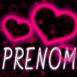 Coeur n�on rose et �toiles