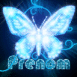 Papillon de lumi�re bleue