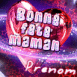 "Bonne f�te maman" coeur ast�ro�de