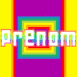 Carr� psych�d�lique multicolore