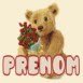 Ours en peluche avec des roses