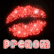 L�vres rouges brillantes