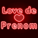 N�on coeur rouge "Love"