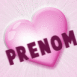 Coeur mauve �tincelant