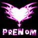Coeur tribal n�on rose