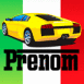 Lamborghini Murci�lago jaune et drapeau italien