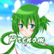 Fille aux cheveux verts