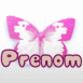Papillon rose