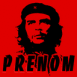 Che Guevara sur fond rouge
