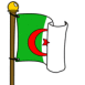 Alg�rie, drapeau flottant