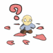 B�b� sautant sur un coeur avant de l'exploser