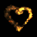 Coeur en feu