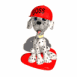 Chiot Dalmatien casqu�