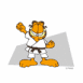 Garfield fait des mouvements de karat�