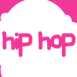 Graffiti "hip hop" sur fond rose