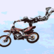 Motocross, acrobatie derri�re la moto