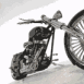 Moto am�ricaine en gros plan
