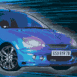 Peugeot 206 tun�e bleue