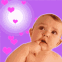 B�b� et coeurs mauves