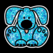 Chiot bleu scintillant