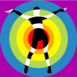 Danseuse psych�d�lique multicolore