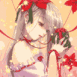 Fille dans une pluie de lumi�res