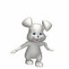 Lapin sautillant sur place