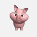 Cochon bougeant la t�te