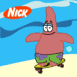 Patrick faisant du skateboard