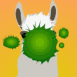 Lama crachant sur l'�cran