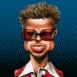 Brad Pitt caricatur�