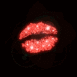 L�vres rouges lumineuses