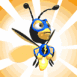 Abeille bourdonnante super h�ros 