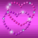Coeurs en diamants scintillants