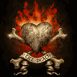 Ossements et coeur enflamm�