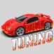 Voiture "Tuning" et flammes