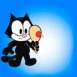 F�lix le chat fait du jokari