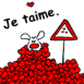 Chute de coeurs "Je t'aime"
