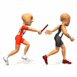 Coureur de relai 3D