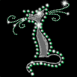 Chat stylis� en strass
