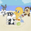 B�b�s Looney Tunes � la plage