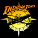 Indiana Jones: avion sur fond noir