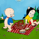 Porky Pig et sa dulcin�e au pic-nic