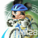 Mickey champion de v�lo sur piste